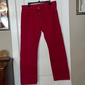 36x32 501 Red Denim Levi's